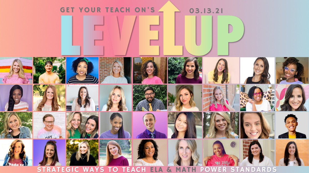 We surveyed educators from across the country about your biggest pain points in ELA &amp; Math standards. Then we built a conference to address those specific needs. Mini sessions + full lesson plans + resources + assessments! Tickets now available: Getyourteachon.com/levelup!