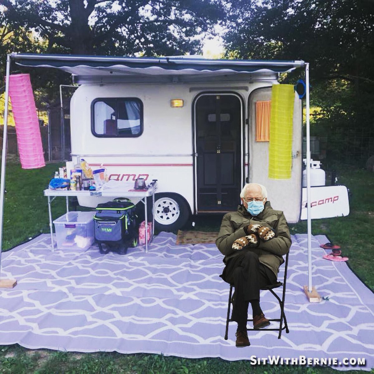 Just scamping with Bernie 🤣 

*Follow our Scamp Adventures on IG Scamp_Jobin

#sitwithbernie #berniesanders #scampjobin #scamp13 #scamp #scamptrailer #scamplife #scamping #tinyrv #camper #travel #happycamper #camplife #traveltrailer #RV #fiberglasstrailer #rvshare #camperrental