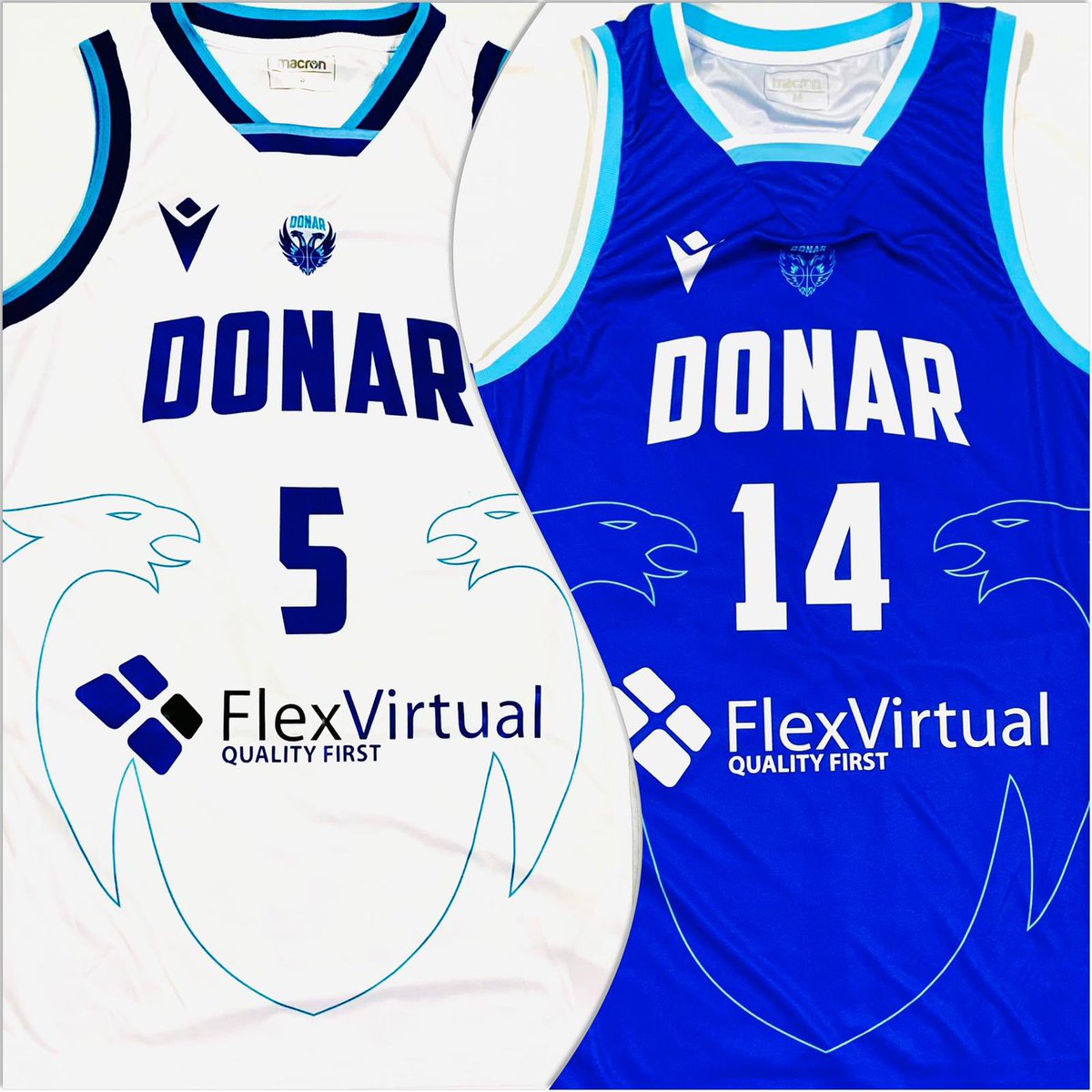 De Europese shirts met <a href="/FlexVirtualnl/">FlexVirtual</a> zijn vanaf nu ook te koop in de Donar Fanshop! Check de site donar.nl