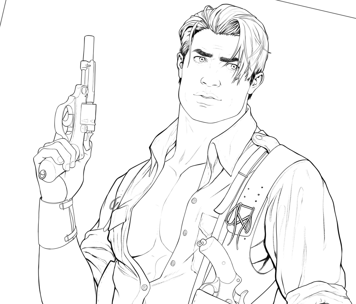 Here's the linework if anyone's interested, for colour practice! https://drive.google.com/file/d/1wPr9WS59c1Gedwse9zgknIMIToAHxd2c/view?usp=sharing