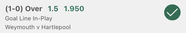 TipsTopper's tweet image. #inplay
1 point⚽️
England national league