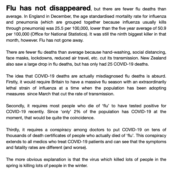 What happened to the flu?