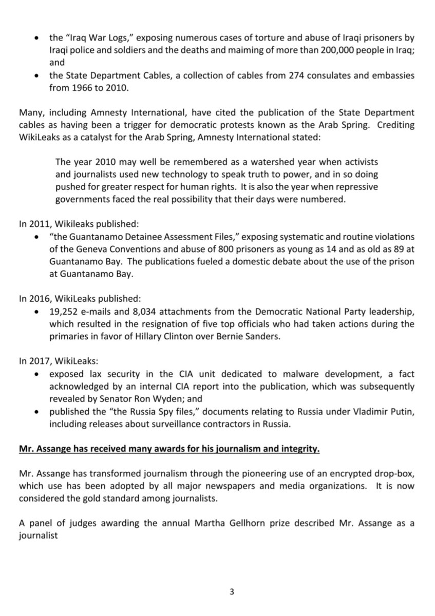 Backgrounder: US Presidential Pardon application (presently before the Biden Administration. However Biden should simply  #dropthecharges).Nobel Peace Prize nomination deadline: 31 January Https://nobelpeaceprize.org/Nomination (US Pardon application in full: https://int.nyt.com/data/documenttools/the-petition-for-a-presidential-pardon-submitted-by-julian-assange-s-lawyer-to-the-white-house-dec/f1481de1ba0aa1bd/full.pdf)