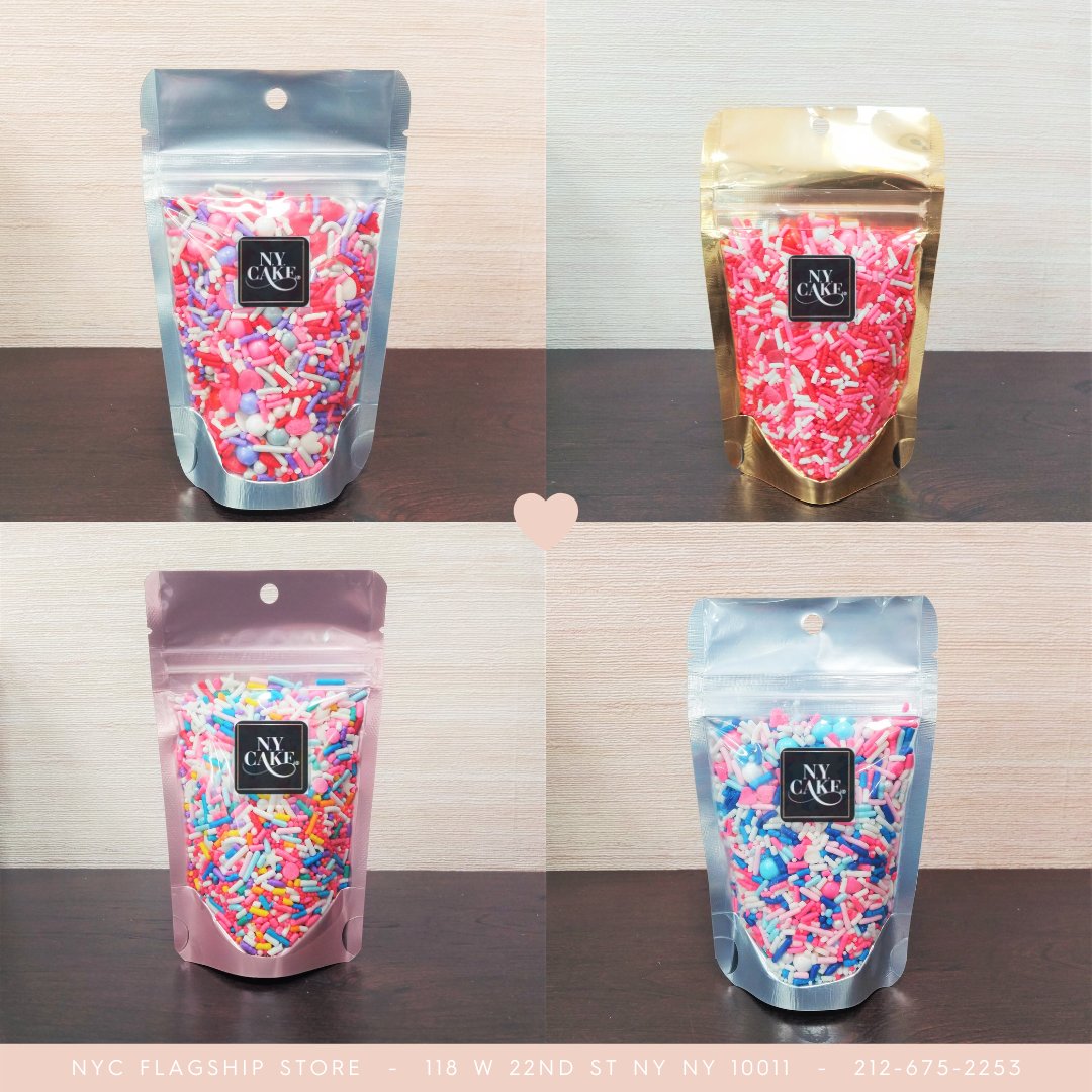 We decided to spice things up at the NYC Flagship Store with our in-store exclusive special packed sprinkle mixes! ❣️ Don't worry - your favorite sprinkles are available in-store and online at nycake.com!