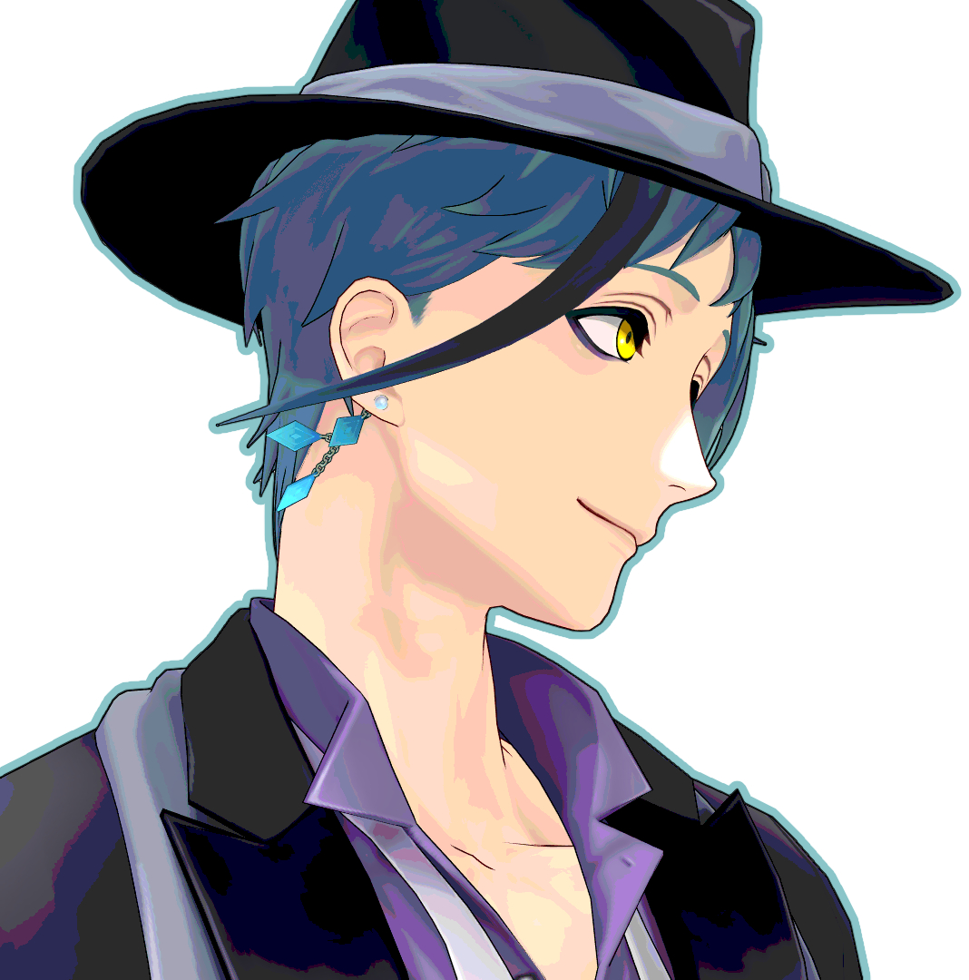 「これMMDから出した静止画をクリスタで加工かけたやつなんだけど、結構好きなのにど」|名伏のイラスト