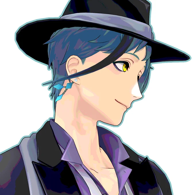 これMMDから出した静止画をクリスタで加工かけたやつなんだけど、結構好きなのにどうやったか覚えてないんだよな。(というものがよくある) 