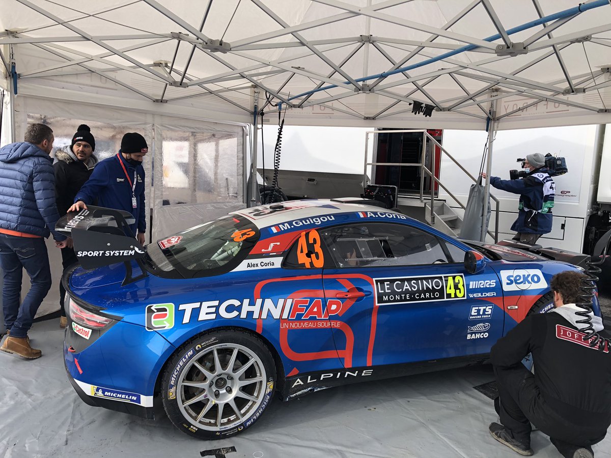 RNO_Christophe's tweet photo. The Alpine A110 Rally of Manu Guigou is leading R-GT Class at the Monte Carlo Rally. @Groupe_Renault @alpine_cars #MonteCarloRally #Fia #SignatechAlpine https://t.co/YKGslmIuOd