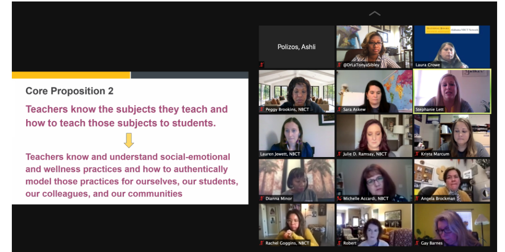 <a href="/alnbctnetwork/">AL NBCT Network</a>, thank you for taking the lead in ensuring <a href="/AlabamaAchieves/">Alabama State Department of Education</a> (<a href="/myAEA/">Alabama Education Association</a>) #ALNBCT educators are well - mentally, physically, &amp; PROFESSIONALLY. Self-care is essential. WE are essential. WE are committed to students and their learning (<a href="/NBPTS/">National Board</a> Prop. 1). We are #NBCTstrong!