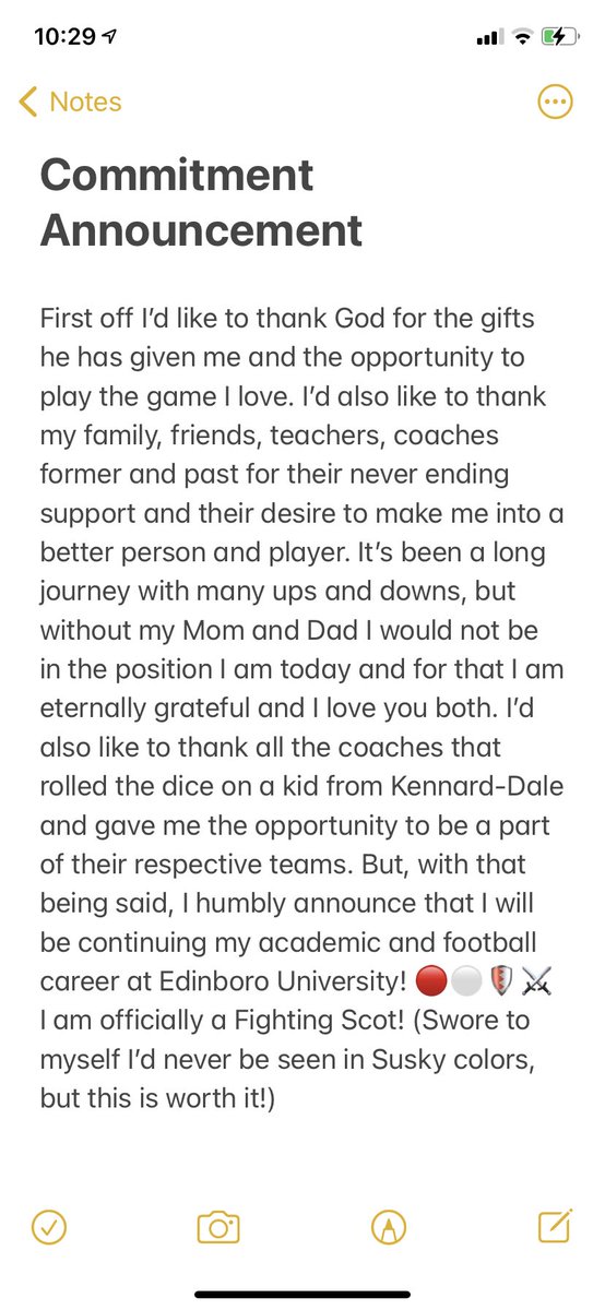 gabe_hulsy_75's tweet photo. Blessed to be a Fighting Scot! @CoachNulph @Coach_Tiz @CoachPapley @Coach_KWillis @EdinboroFB @KDRamsFootball @KDPOWERLIFTING @KDHS_Athletics @KDSection @YDSports @Cawley_TV @RobRoseSports @bad2theallibone @PaFootballNews https://t.co/z8ky868MZI