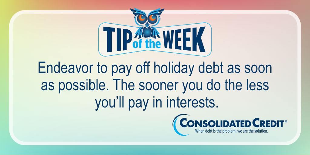 🦉 #TipOftheWeek #Contest
RT weekly #tips for chance to #win $50 in monthly drawing. #TipOftheWeekContest💰 #WINMoney 

A #DebtManagementProgram could help you get out of #debt faster, even though you may pay less each month: ow.ly/4M3X50DbpGt
#DebtSucks ☎️  1-888-210-9953