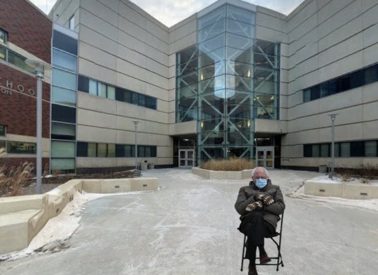 cdubsim's tweet photo. Waiting for classes to start on Monday at PKI!!

And thanks to @nick_sawhney who created this site to allow Bernie sit at any address
https://t.co/ApPZ0Fm9PQ https://t.co/QUf8wO4AnM