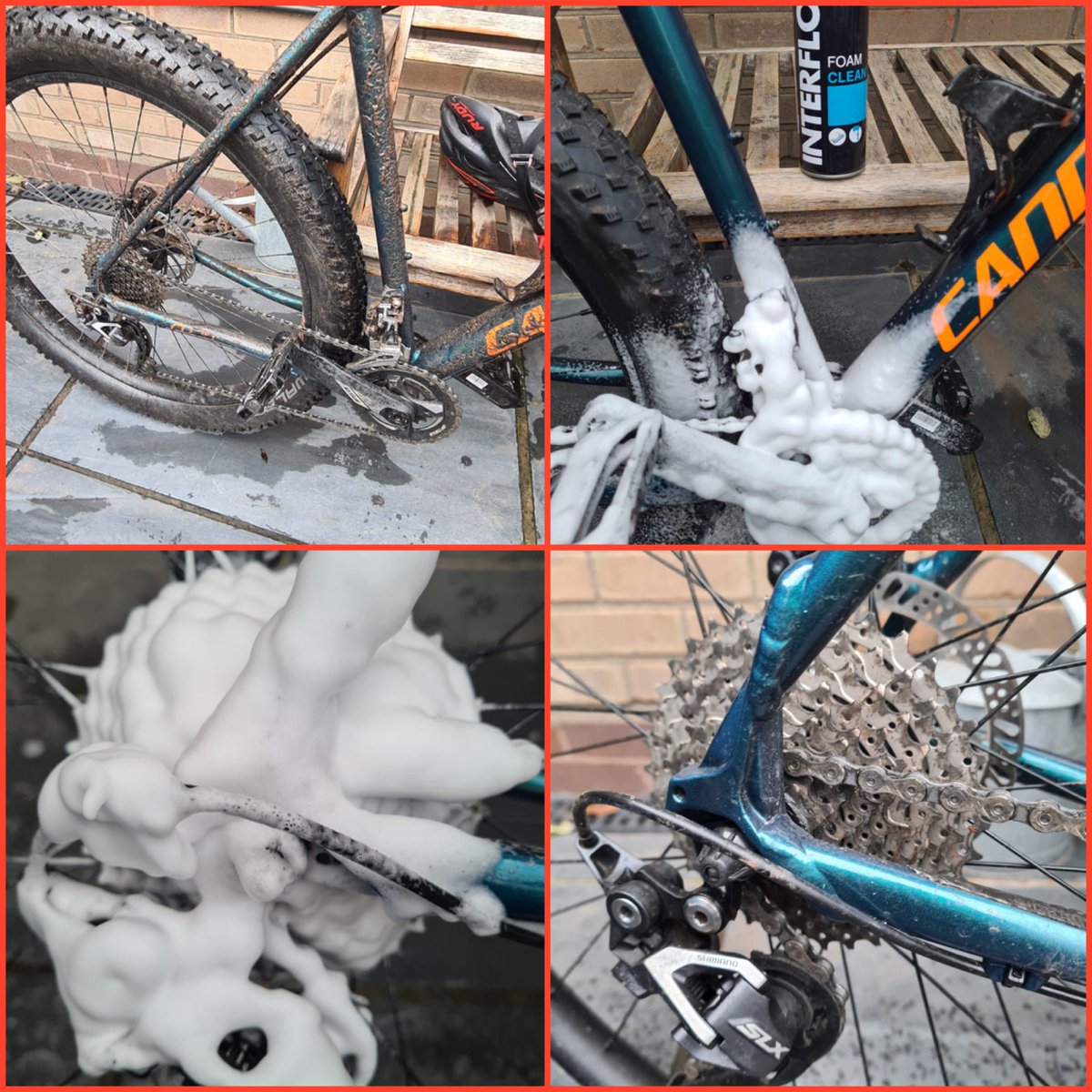 InterflonUK's tweet photo. When it’s been a muddy kind of day break out the @InterflonUK Foam Clean 🧼 🧽 

https://t.co/d5nDajjS7R

#bike #mtb #bikeclean #bikecleaner #cannondale #mountainbike #muddyride #cycling #chainclean #foamclean #interflon #finsuper https://t.co/2a3vAbT5ZO