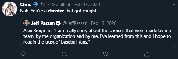  #WeAreBlueJays fans who are suddenly OK with having a cheater on their team after trashing them in the past, a thread: