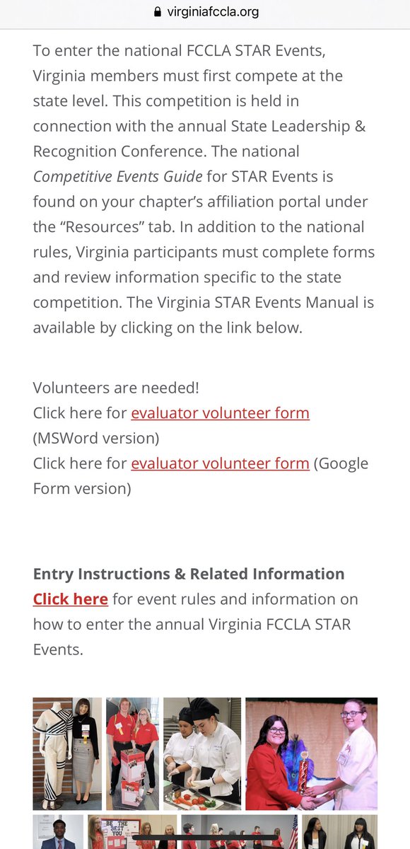 virginiafccla's tweet photo. All the #VAFCCLA state officers are excited to see your participation in online #FCCLA STAR Events as part of our 2021 Virtual State Leadership and Recognition Conference in April! Check https://t.co/jikDGHShZo for important registration and competitive events deadlines. #vSLRC https://t.co/b5aoNmYZCV