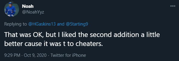  #WeAreBlueJays fans who are suddenly OK with having a cheater on their team after trashing them in the past, a thread: