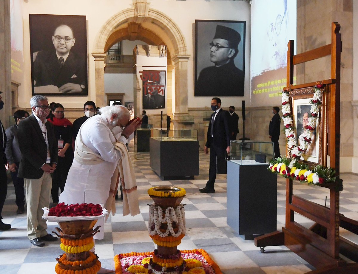 narendramodi's tweet image. Some glimpses from the programme at Victoria Memorial. #ParakramDivas