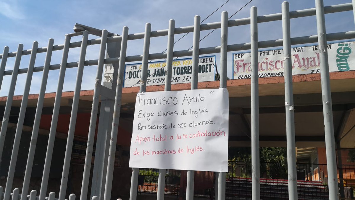 Ariadna37834551's tweet photo. #ProniMorelos
Exige pronta recontratación de sus 147 teachers
Los #niñosmorelenses merecen educación integral y de calidad no les quite ese derecho @cuauhtemocb10 @SEM_Morelos @JornadaMorelos @lopezobrador_ @delfinagomeza @emoctezumab https://t.co/PO24yvj2k6