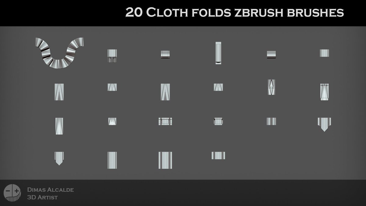 Dimas_Alcalde's tweet photo. https://t.co/JgBIbZRu7l
20 Cloth Folds IMM Brushes
#3D #Zbrush #Cloth #Imm @ArtStationHQ #brushes #3DBrushes #art #model #lowpoly #higpoly #tools https://t.co/VlcWV3eztT
