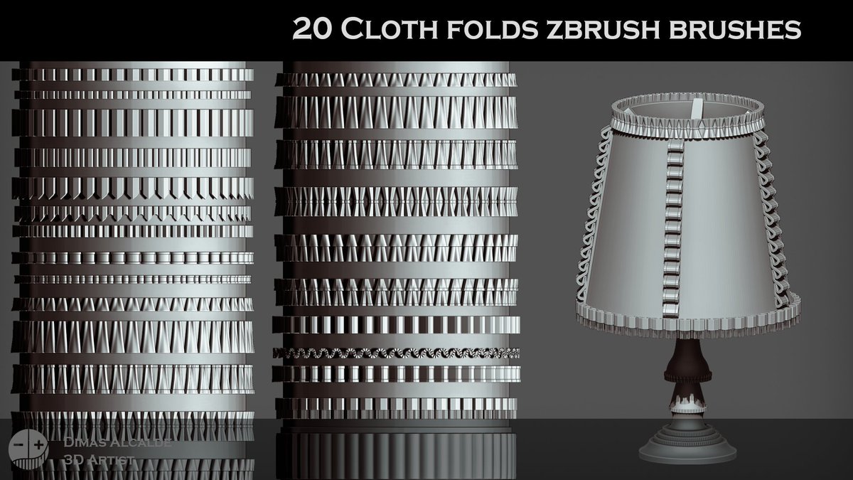 Dimas_Alcalde's tweet photo. https://t.co/JgBIbZRu7l
20 Cloth Folds IMM Brushes
#3D #Zbrush #Cloth #Imm @ArtStationHQ #brushes #3DBrushes #art #model #lowpoly #higpoly #tools https://t.co/VlcWV3eztT