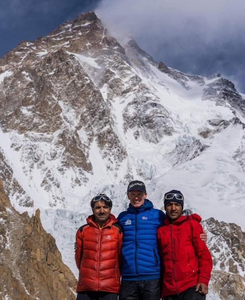 TrangoAdventure's tweet photo. John Snorri, Ali Sadpara &amp; his son Sajid has begun ascending K2 summit push at 21:00 at PKT. They plan to reach C3 by sunday afternoon, a short rest &amp; start the summit push without o2 at 18:00. Award winning Canadian filmmaker @EliaSaikaly will accompany them to make documentary. https://t.co/vdaUVrDrve
