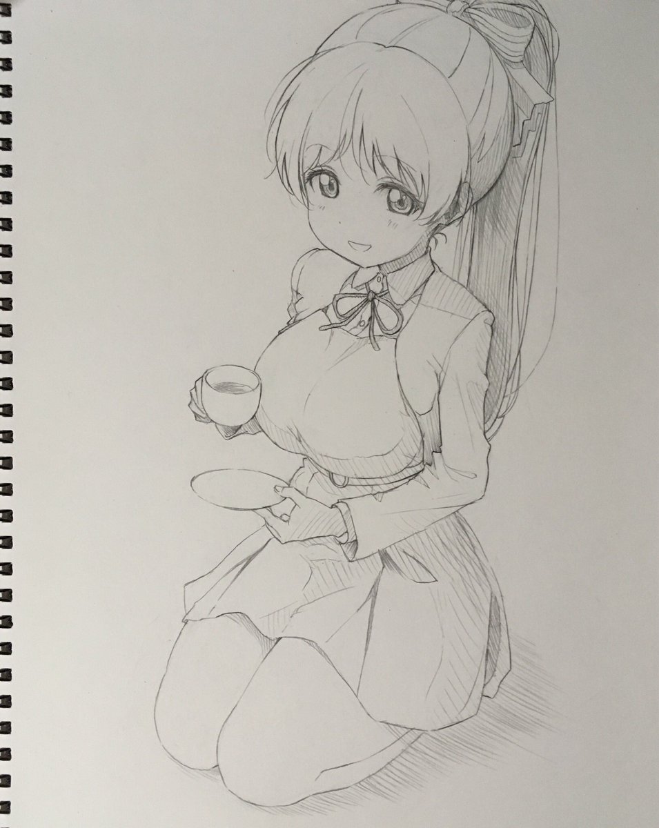 葉月恋ちゃんの落描き☕️ 