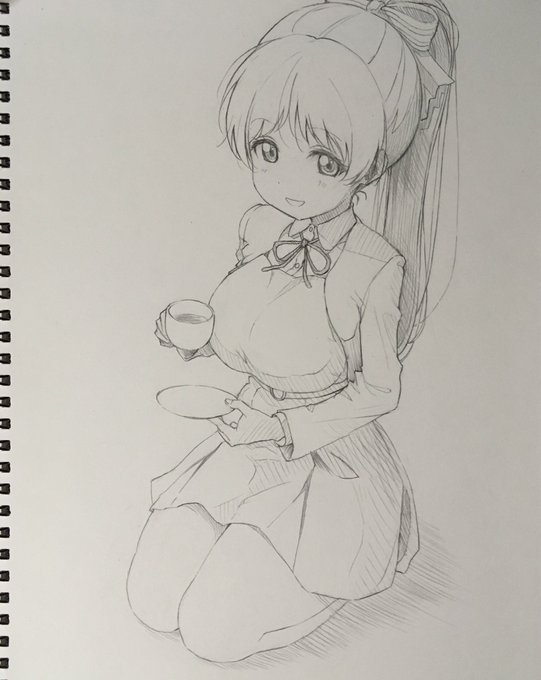 葉月恋ちゃんの落描き☕️ 