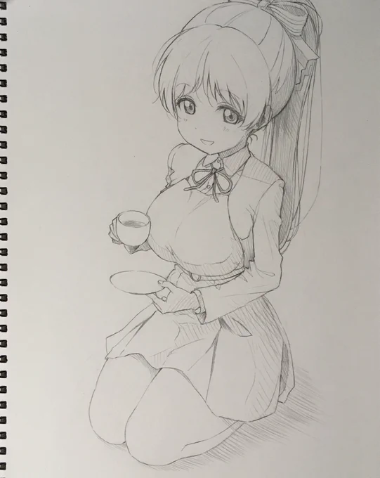 葉月恋ちゃんの落描き☕️ 