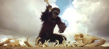 hitRECordJoe's tweet image. Dan Richter as Moonwatcher in “2001: A Space Odyssey”