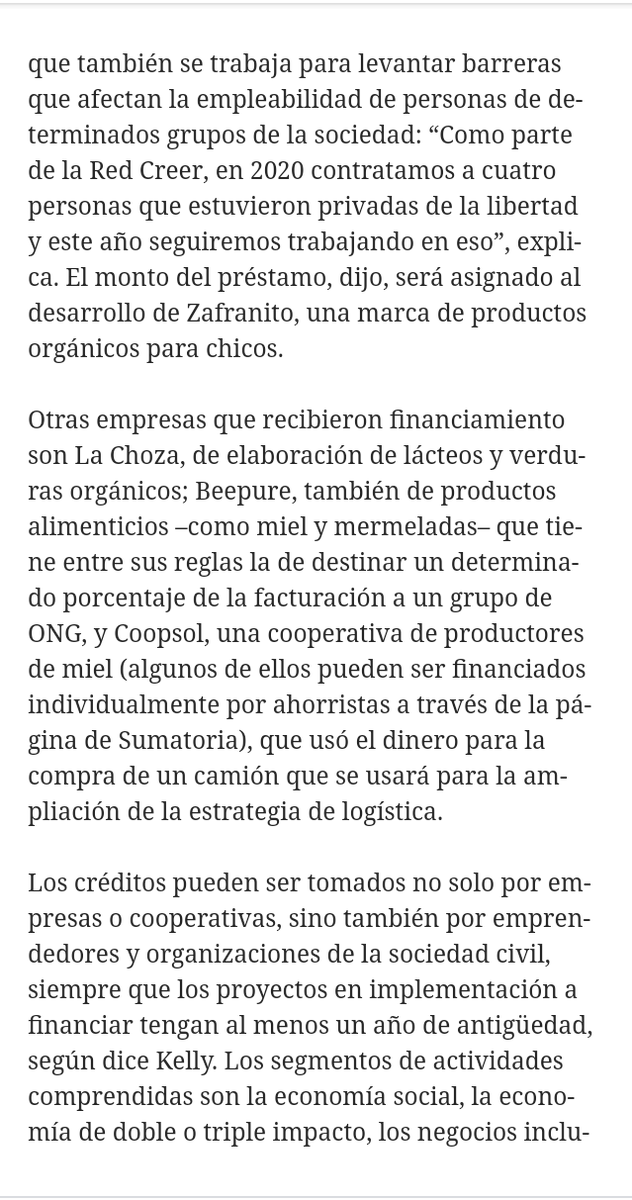 sumatoria's tweet photo. Les compartimos la nota sobre el Fondo Sigma.
Gracias @silviastang!
@LANACION
#FondoSigma #FinanzasConImpacto https://t.co/tDENtgoJLh