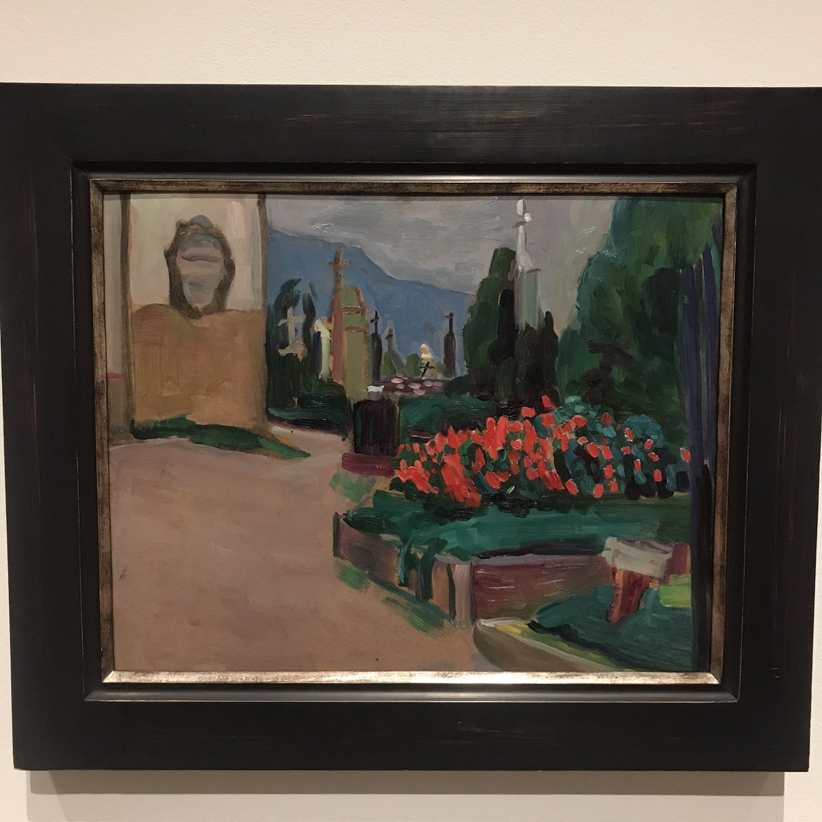 simonrkelly's tweet photo. Gabriele Munter, Cemetery with a New Grave, 1908, new acquisition for @StlArtMuseum. Premiered at the museum in #Stormofprogress #gabrielemunter https://t.co/isLpNWZr6P