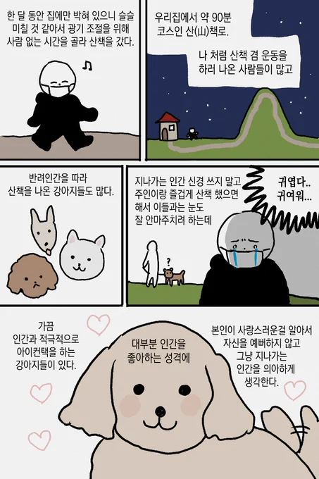 모르는개 산책이다 일기 