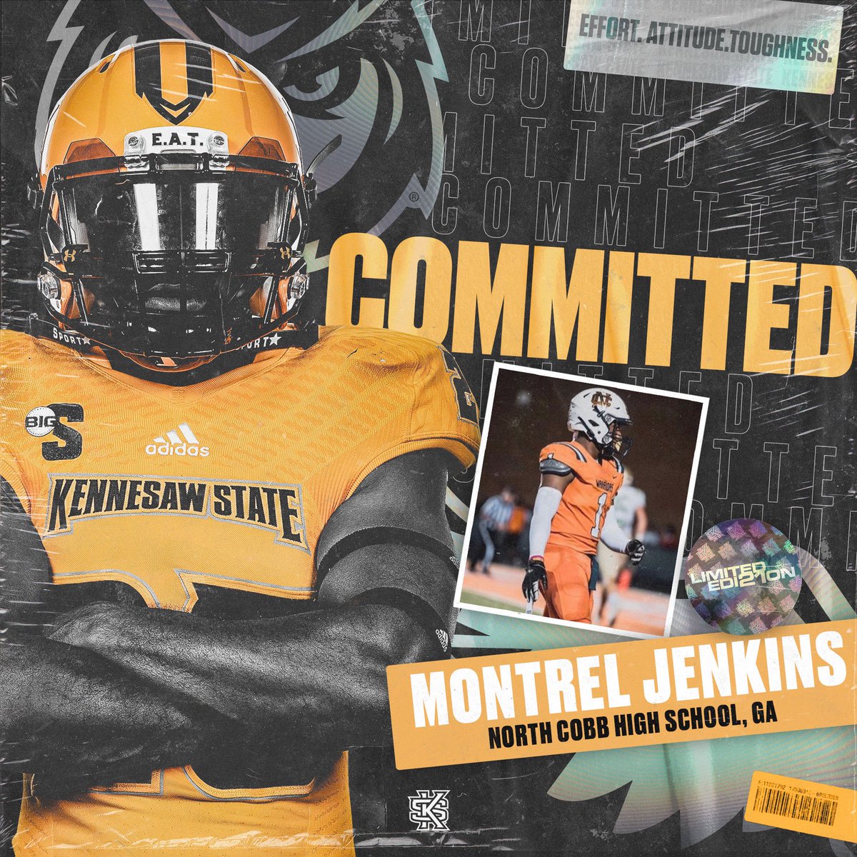 COMMITTED!!🟡⚫️@NorthCobbFB <a href="/I_Am_OD3/">Oliver Davis II</a> <a href="/TimGlanton/">Coach Tim Glanton</a> <a href="/CoachDannyV/">Danny Verpaele</a> <a href="/HHHTacklingAcad/">Triple H Tackling Academy</a> <a href="/CoachJesseLynch/">Jesse Lynch</a>
