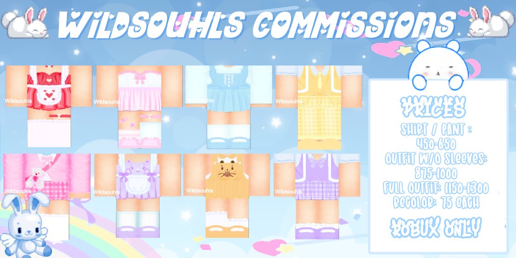 L1NNIEE's tweet photo. Hihi! These are my commission prices. Thank you, everyone, for all the help( ˊᵕˋ )♡
═════ஓ๑♡๑ஓ═════

Any support is very appreciated!

═════ஓ๑♡๑ஓ═════
#RobloxClothing #RobloxDesign #RobloxArt #Roblox #RobloxDesigner #RobloxClothes https://t.co/10DdIL1F64