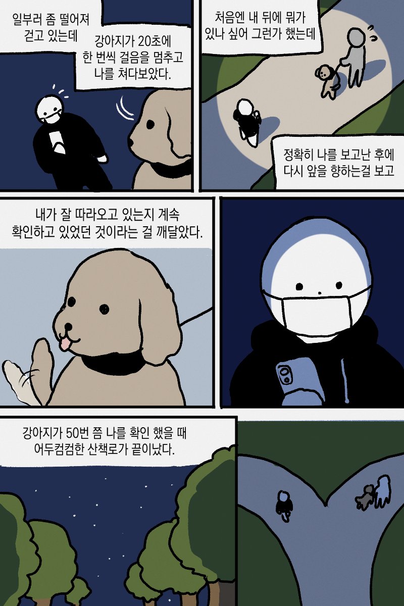 모르는개 산책이다 일기 