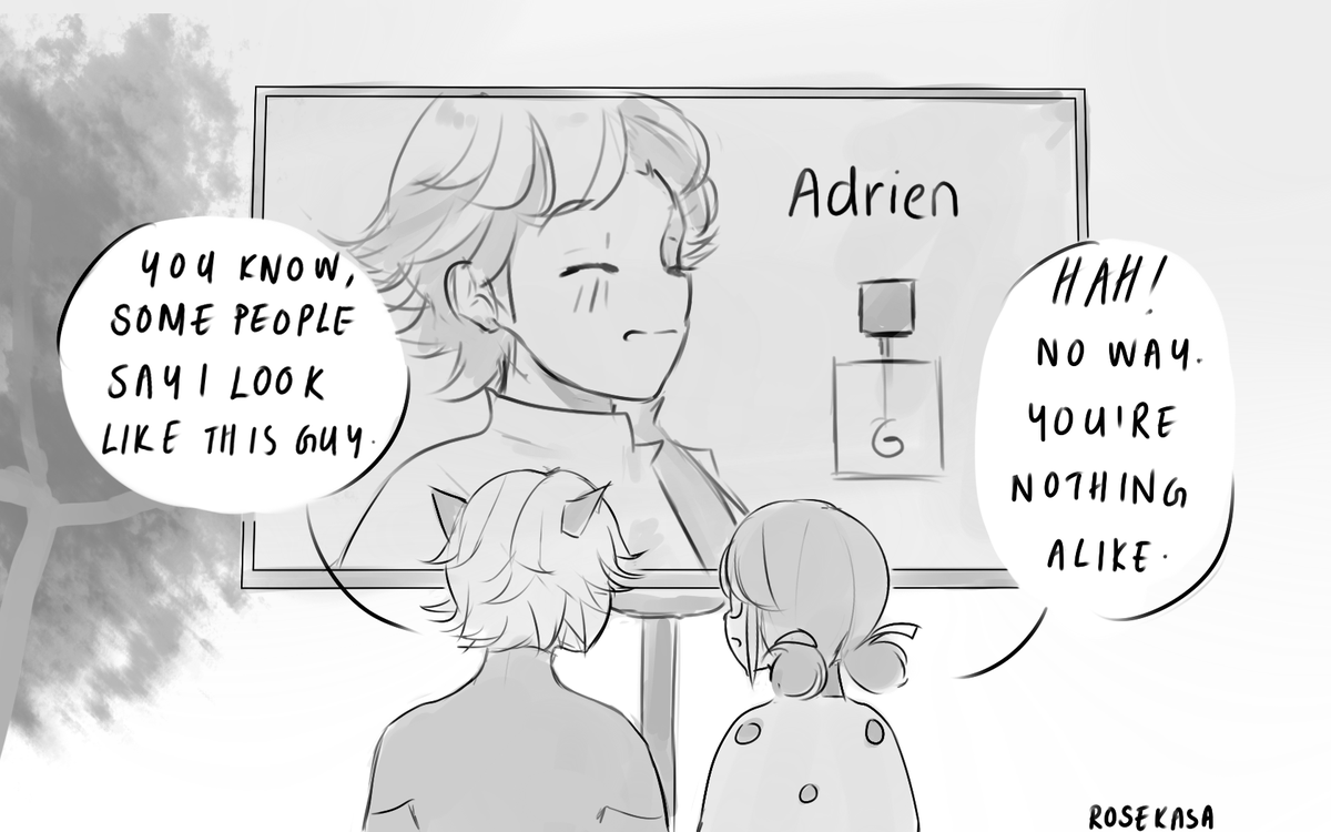 rosekasart's tweet photo. she likes the good boy type (1/2) #MiraculousLadybug https://t.co/Ty6UvIqcby