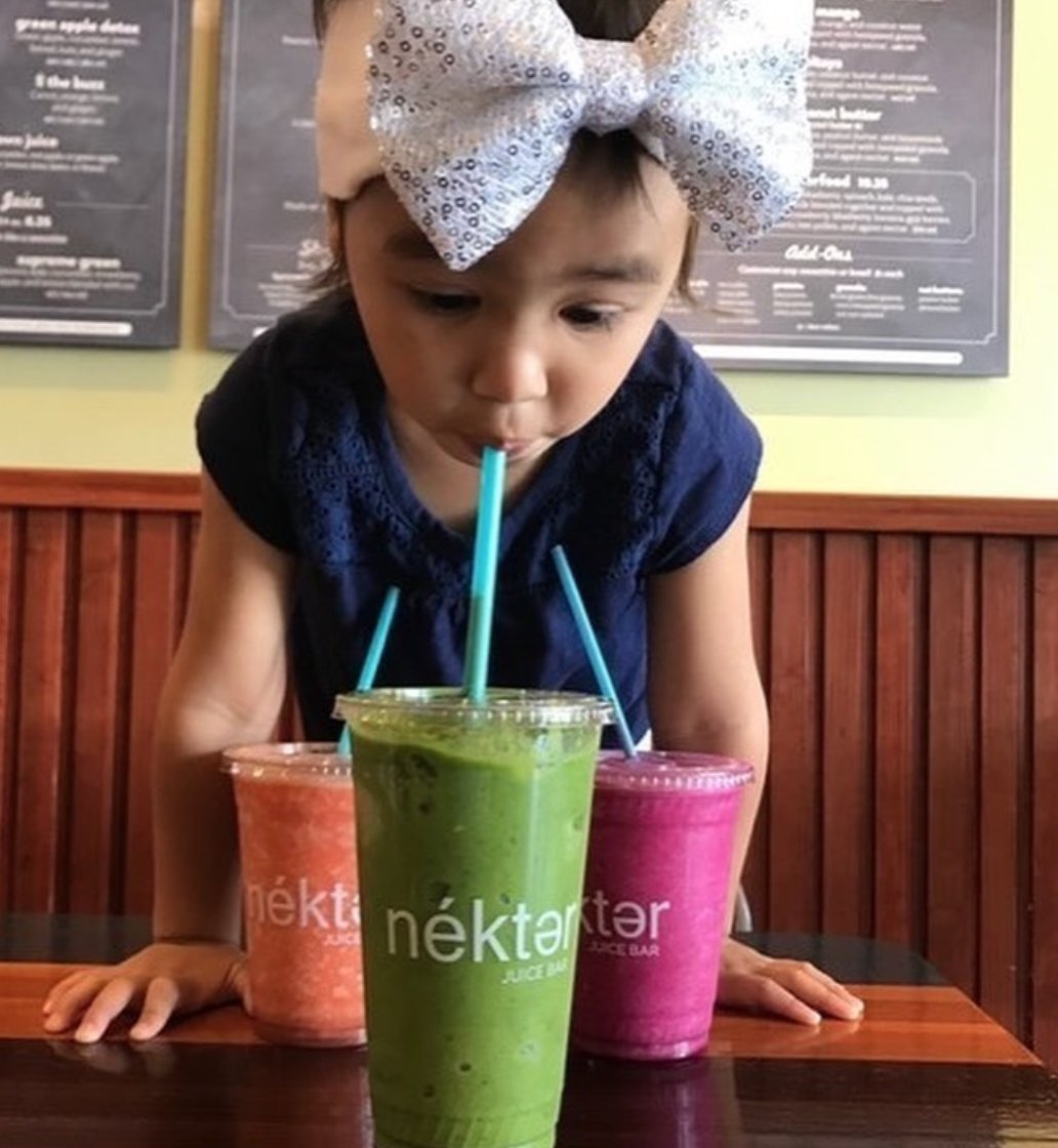 Promenade_CC's tweet photo. Can’t decide on just one @nekterjuicebar smoothie? Why not get all three! 😉 #promenadecc https://t.co/5VH1LNUEfq