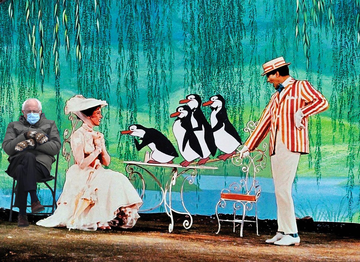 maengopink's tweet photo. Supercalifragilisticexpialidocious! 😆 #BernieSandersmittensmemes #supercalifragilisticexpialidocious #MaryPoppins #Berniememes #BernieSandersMittens #BernieSanders https://t.co/6FZkN5eqrQ