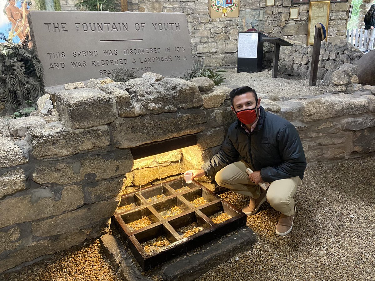 RobGuaderrama's tweet photo. Staying hydrated at the Fountain of Youth! #StAugustine #IsItWorkingYet https://t.co/MEioBnHtoT