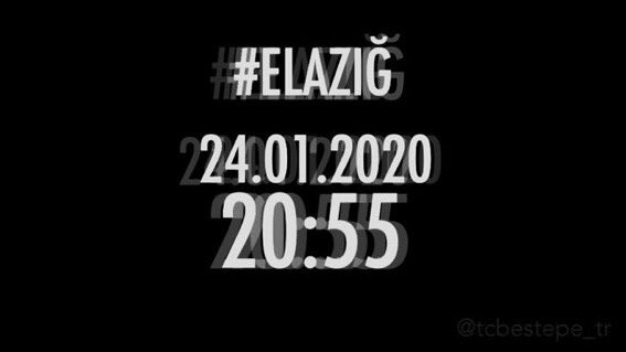 #ElazığDepremi 24 Ocak 2020 tarihinde ilimizde meydana gelen 6.8 şiddetindeki depremin yıldönümü. 
Hayatını kaybeden vatandaşlarımıza Allah’tan rahmet diliyoruz. Allah bir daha böyle acılar yaşatmasın.