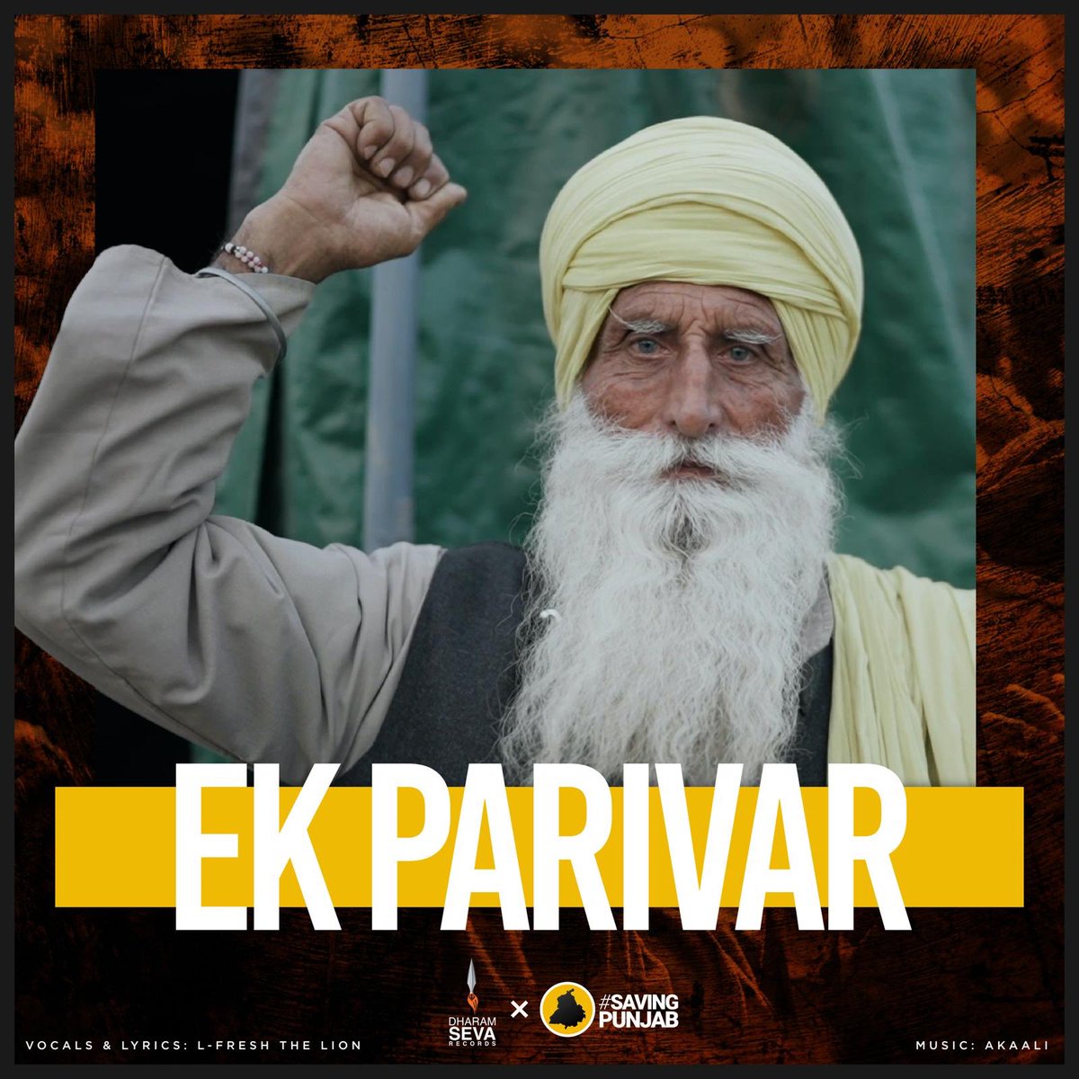 LFRESHTHELION's tweet photo. New song for our farmers coming real soon. 

Ek Parivar 

@akaaliinc on the beat.
Releasing via @DharamSeva x @savingpunjab 

#ISupportFarmers #kisaanmajdoorektazindabad https://t.co/SLGFZaFdZV
