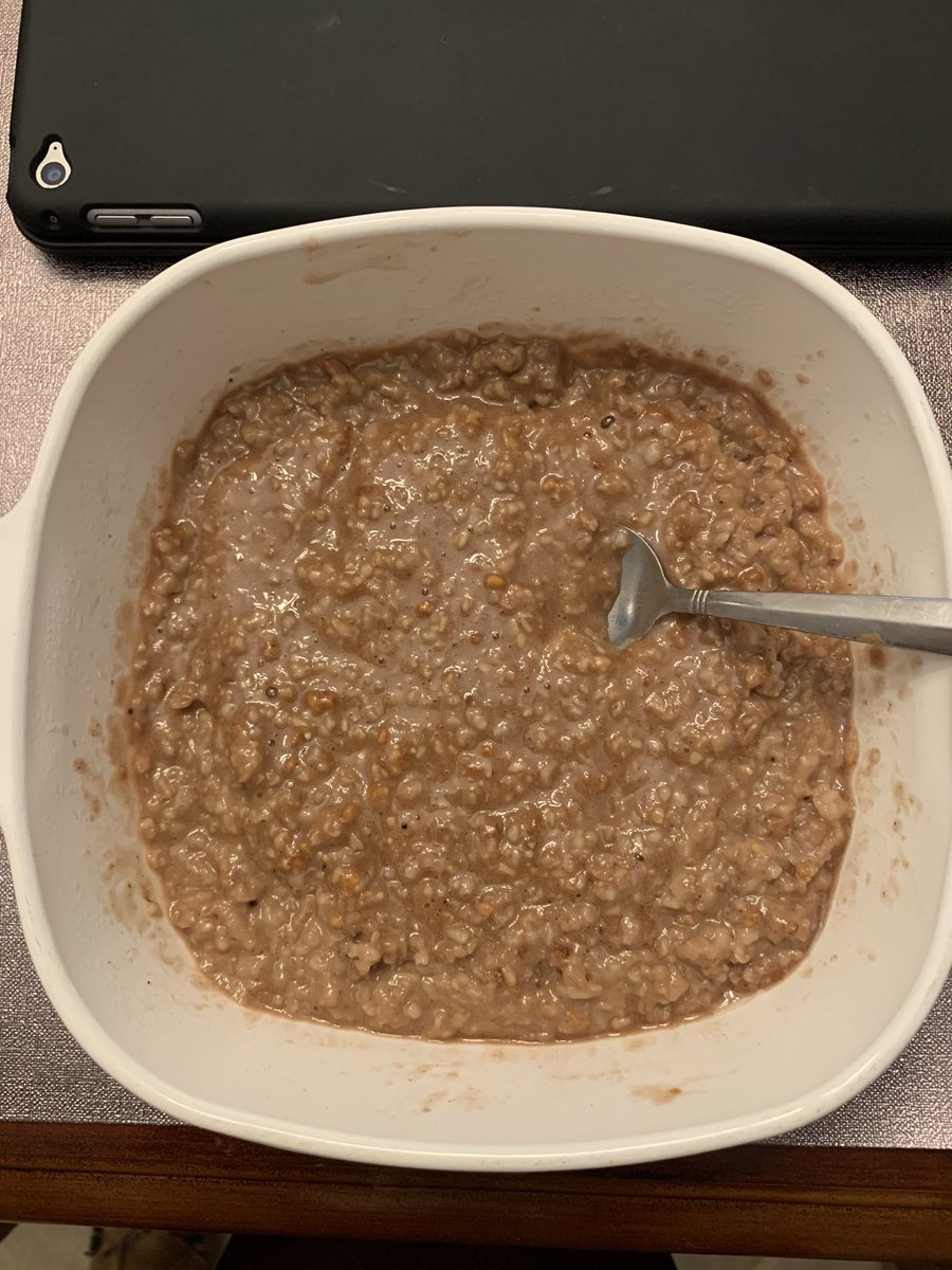 toddewiest's tweet image. After a cold wet #run, time for overnight steel oats with peanut butter &amp;amp; chocolate @hammernutrition #recoverite to prep for the next run
#howihammer 
#keephammering
