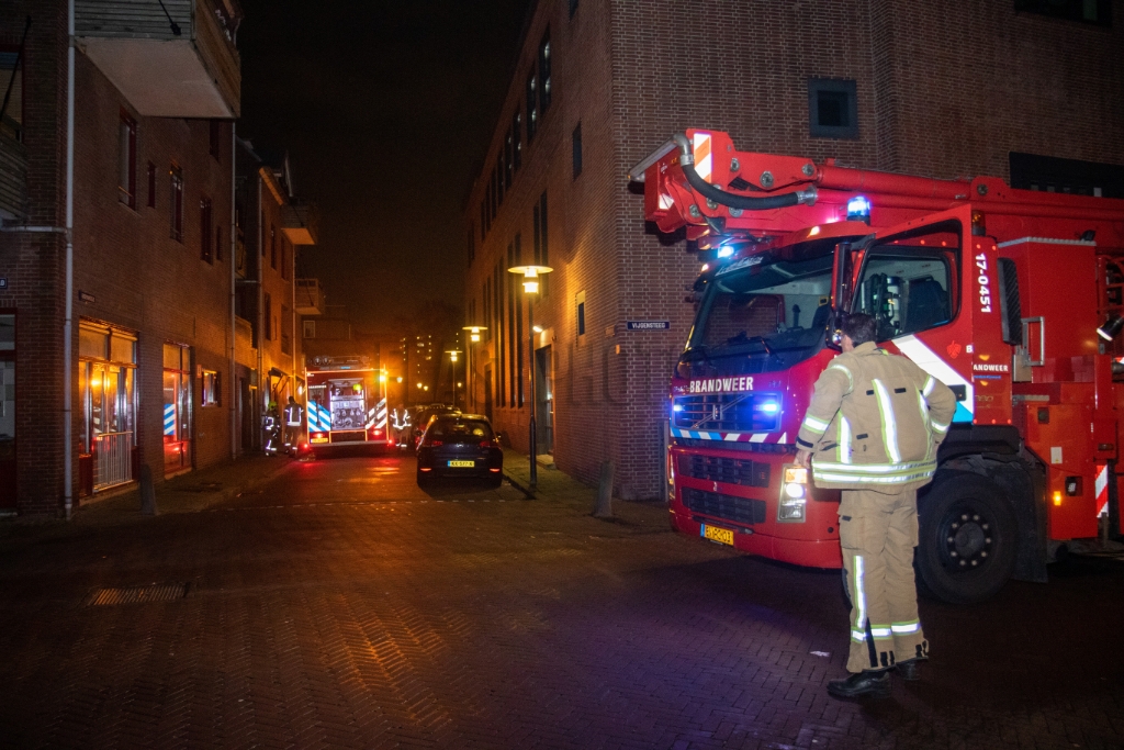 Schiedam - Man gewond bij keukenbrand: ?..