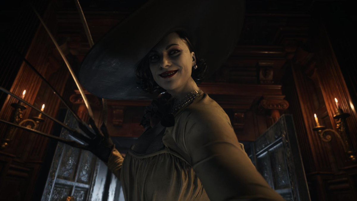ShinMessiah's tweet photo. #PS5Share, #MAIDEN Yo #ResidentEvil with a towering #vampire #waifu and keyart showing Chris with a beastlike #wereform... Foget yo feelings! Gimme all the #Bloodborne & #Castlevania vibes! The atmosphere & sound is amazing! If the whole game is like this, its going to lit! https://t.co/PnrFlyYW8B