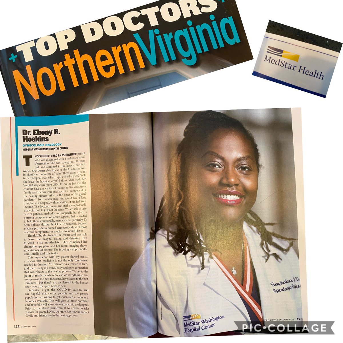 drebonyhoskins's tweet photo. Truly a blessing and honor to be named a ‘#TopDoc’ in Northern Virginia Magazine. @NorthernVAMag @MedStarWHC @MedStarHealth https://t.co/p6AOau6tvy