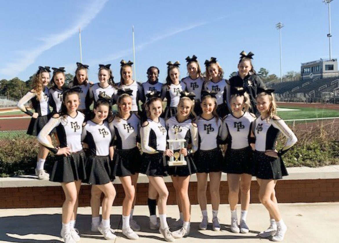MPHSCheer's tweet photo. Shoutout to our Varsity Competition team for placing 1st today!! Way to go ladies! 💛🖤💛🖤 https://t.co/eJ2w92lYfV