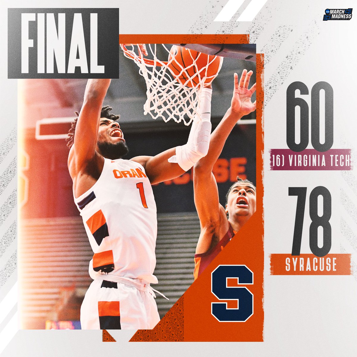 GO ORANGE! 💪🍊

Syracuse downs No. 16 Virginia Tech in the Carrier Dome!