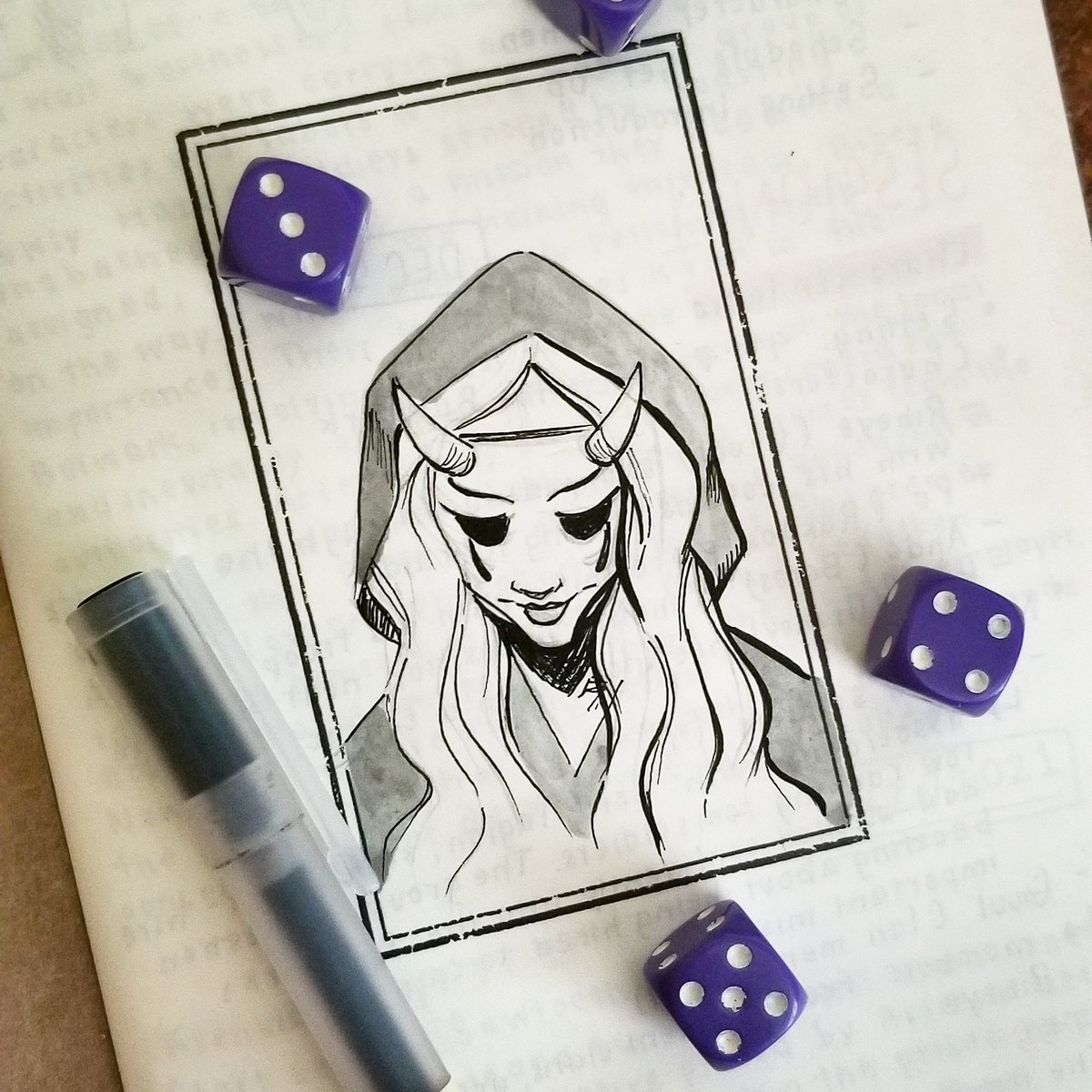 guia_mia's tweet photo. First page of my #dungeonsanddragons journal :) #dnd #dndartists #dndart https://t.co/fNmGqUmmO3