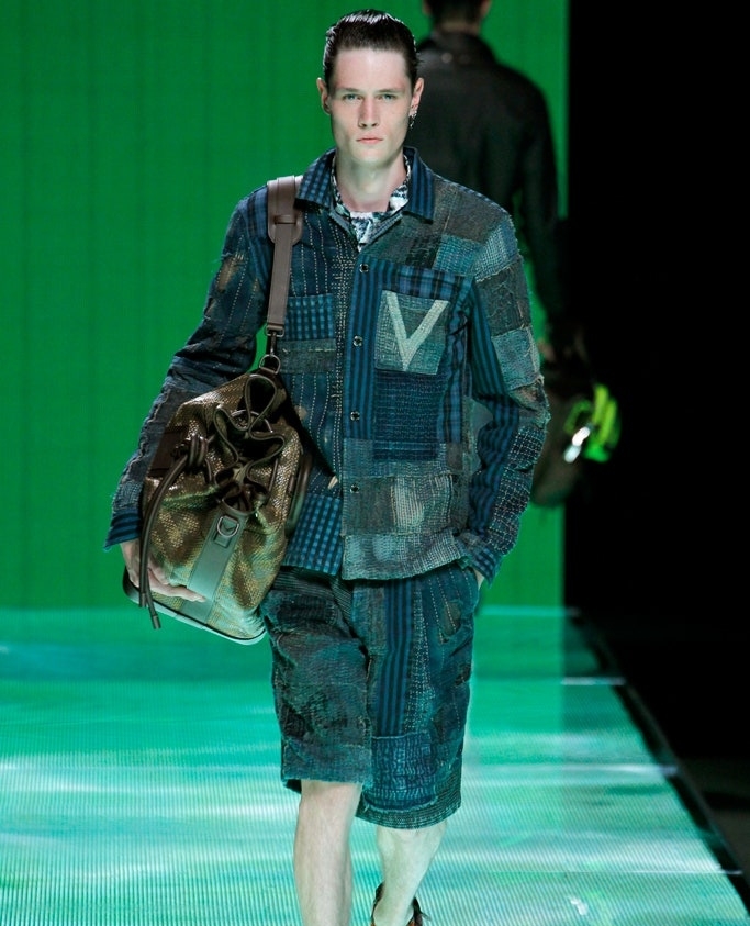 GRAILED on X: Louis Vuitton Spring/Summer 2013 by Kim Jones, featuring  boro indigo denim by Kapital 👖  / X