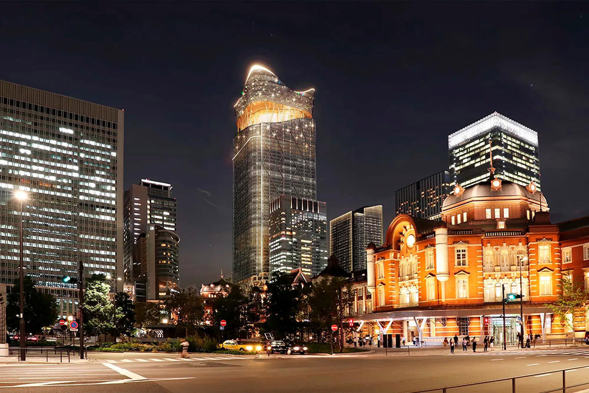 WACommunity's tweet photo. Sou Fujimoto reveals design for the top part of Torch Tower set to become the tallest tower of Japan: https://t.co/mfx5Q4863s #japan #architecture https://t.co/HiGODsNZEh