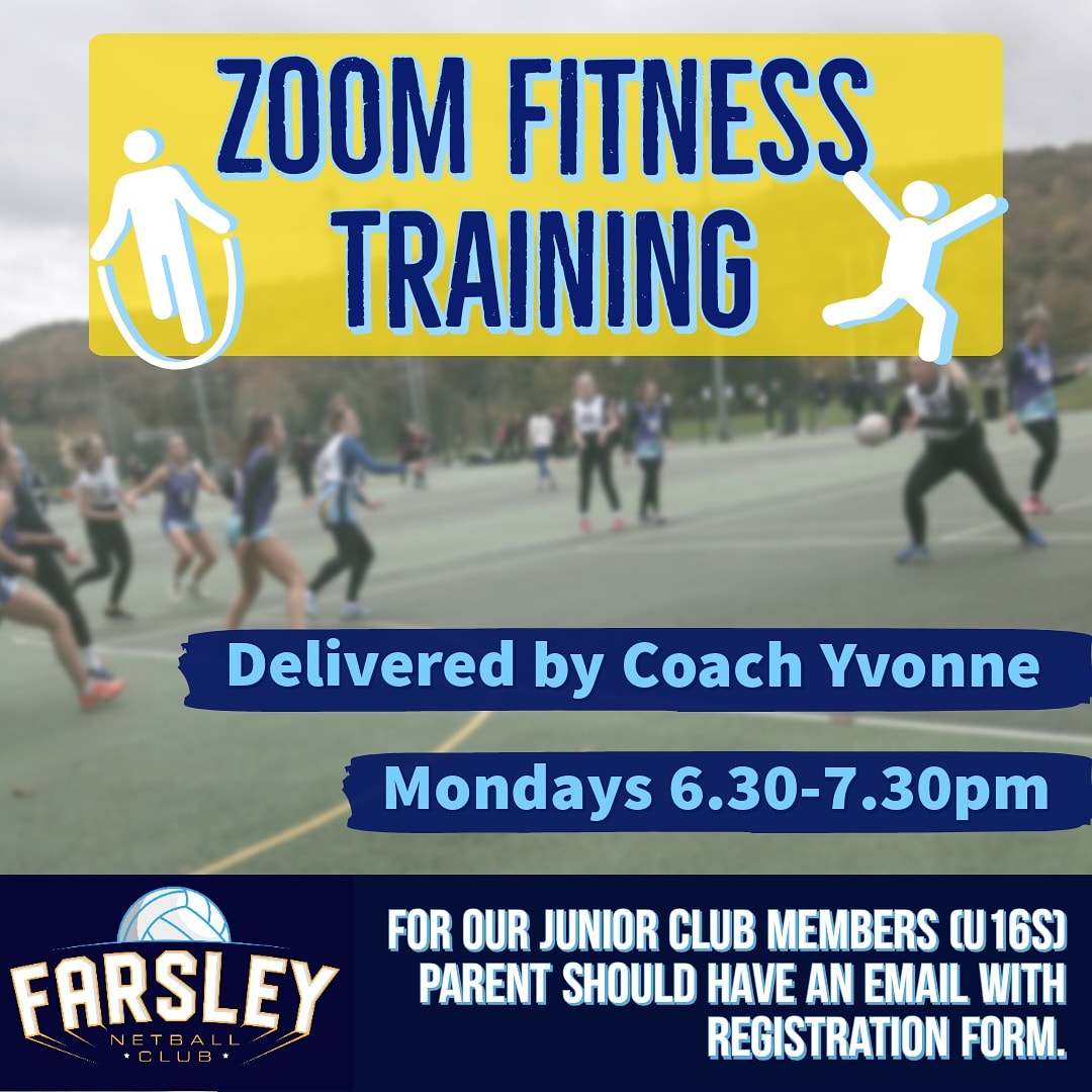 **CALLING ALL FARSLEY JUNIORS**
Our amaIng Coach, Yvonne is running some evening fitness sessions for our junior members (everyone 16 and under!) Please check your emails for information that has been sent out. If you have not received an email, please drop us a message!